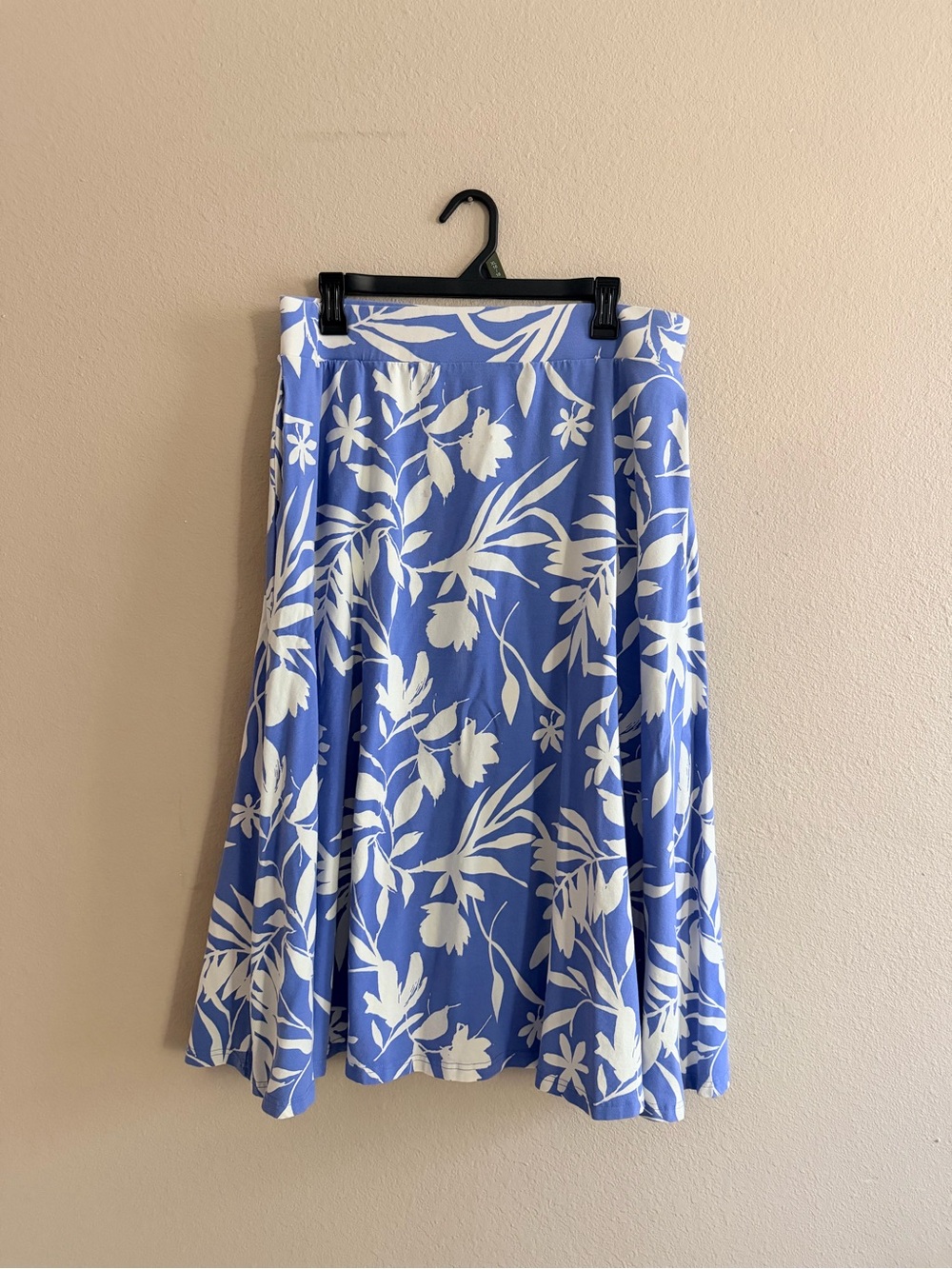 Pact Fit N Flare Floral Organic Cotton Midi Skirt